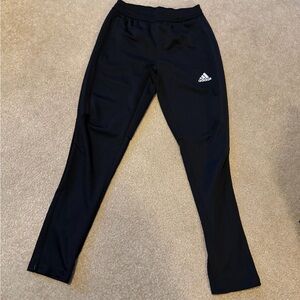 Adidas joggers with ankle zip like new size youth medium